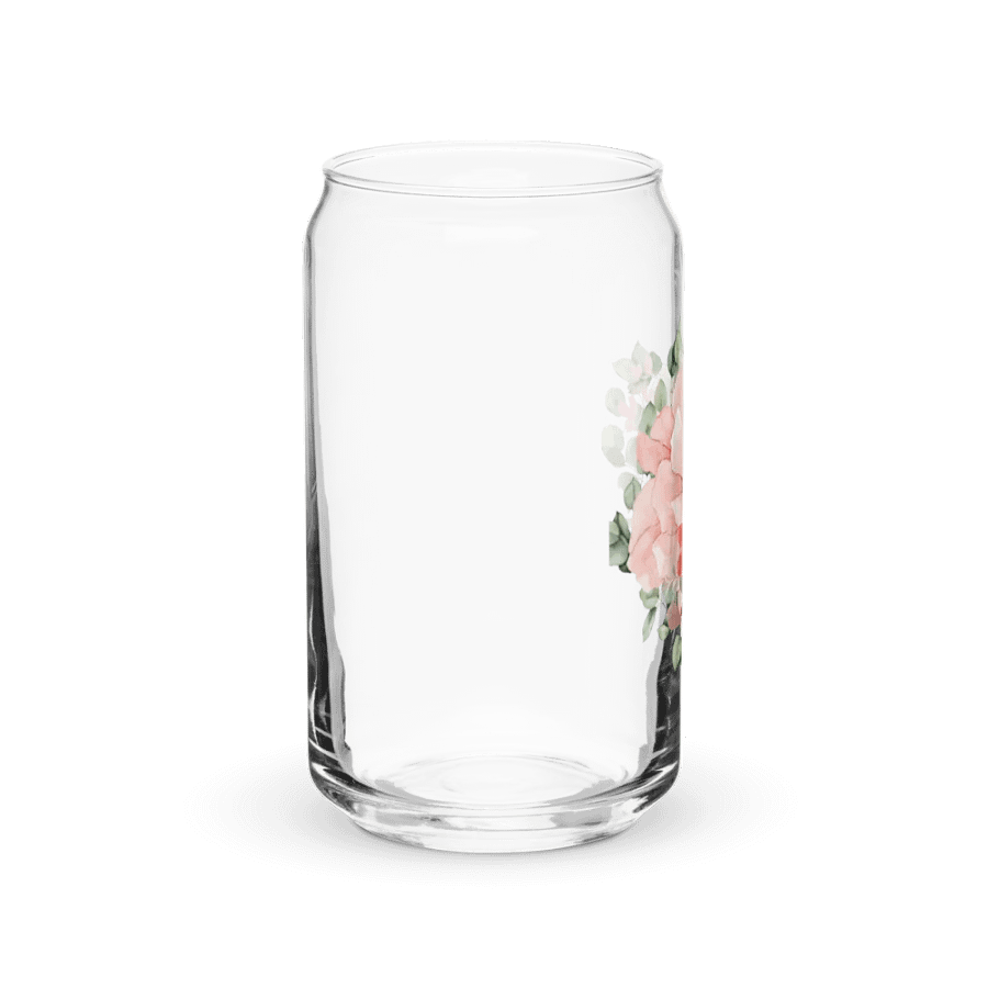 Floral Watercolor Can-Shaped Glass product image (8)