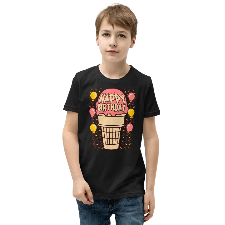 Happy Birthday (Ice Cream Cone) Kids T-Shirt product image (1)