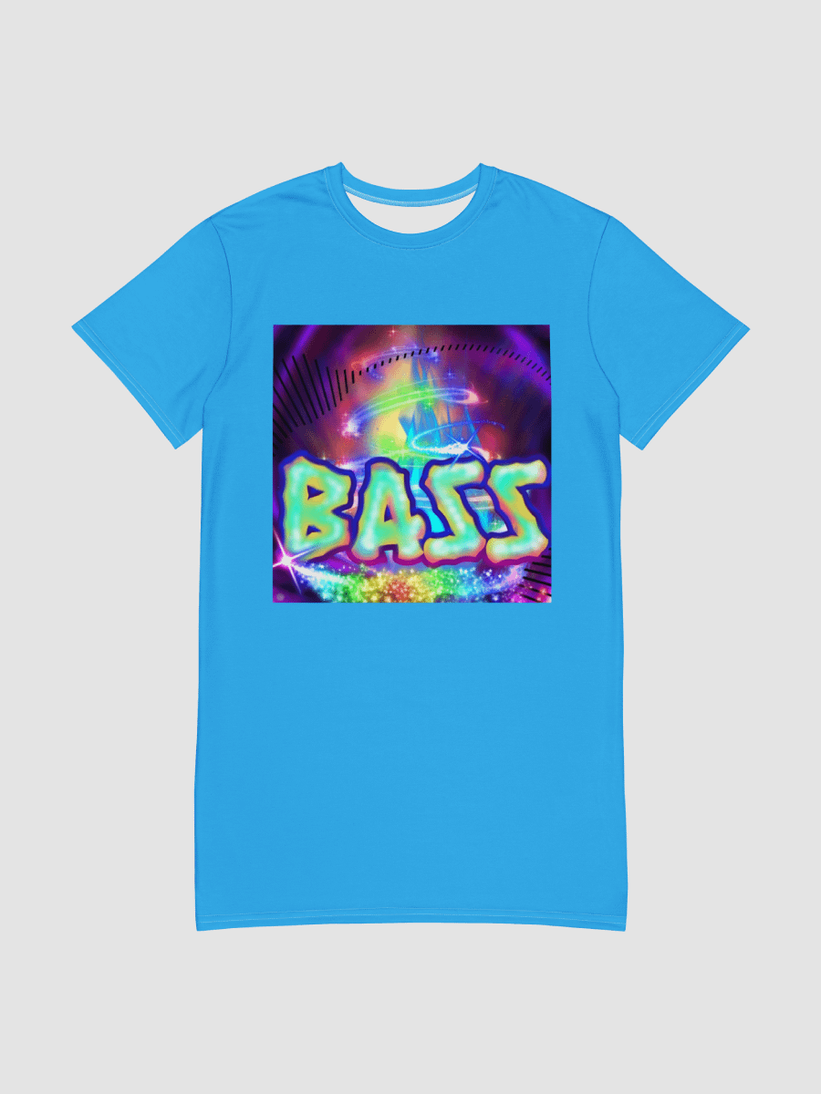Hyper Bass Long T-Shirt Dress [Blue] product image (1)