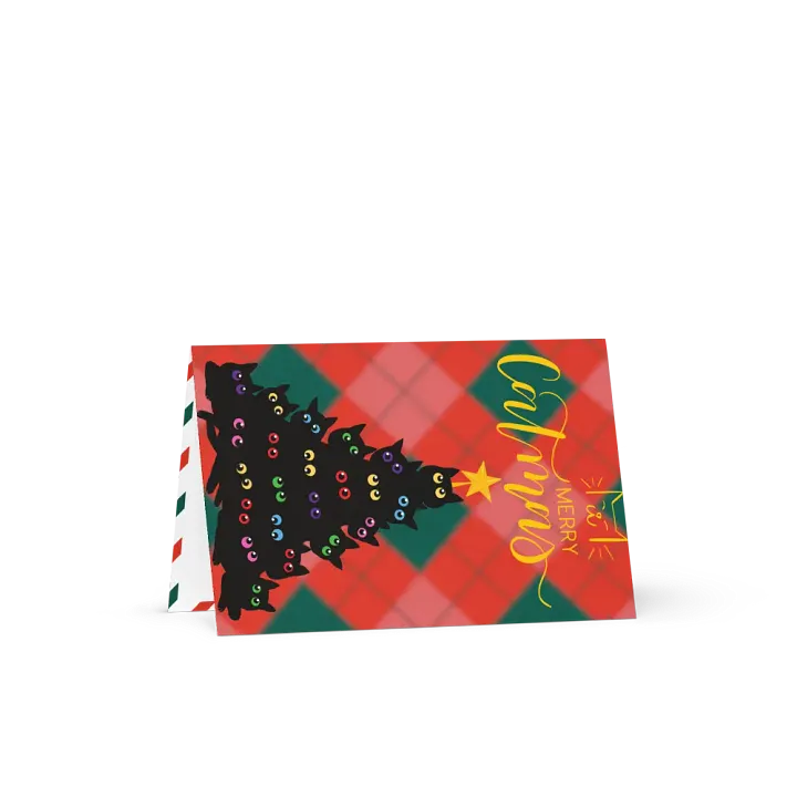 Merry Catmas Tree Greeting Card product image (1)