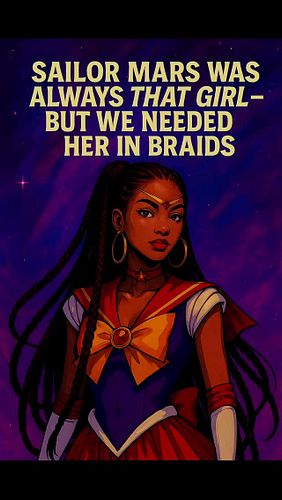 Sailor Mars in box braids ❤️🔥