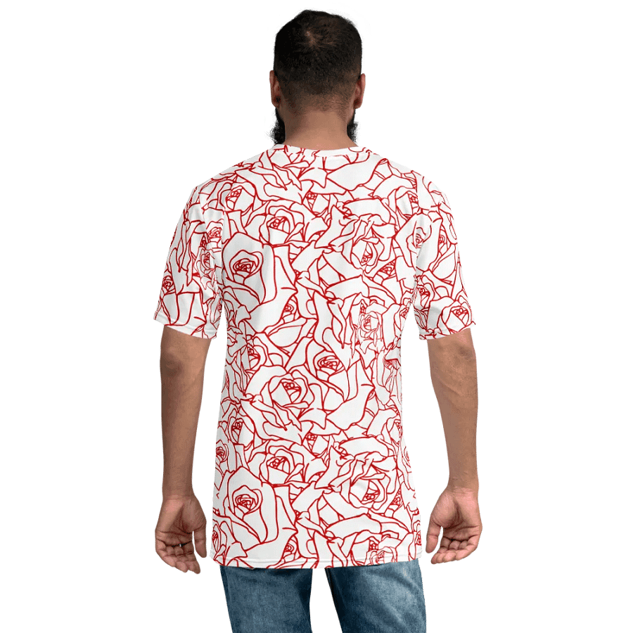 Loads of Roses · white-red crew neck t-shirt product image (9)