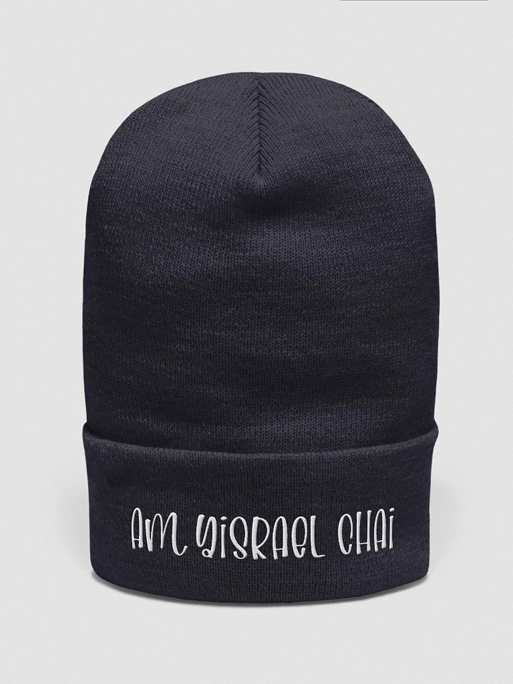 Am Yisrael Chai Embroidered Beanie product image (16)