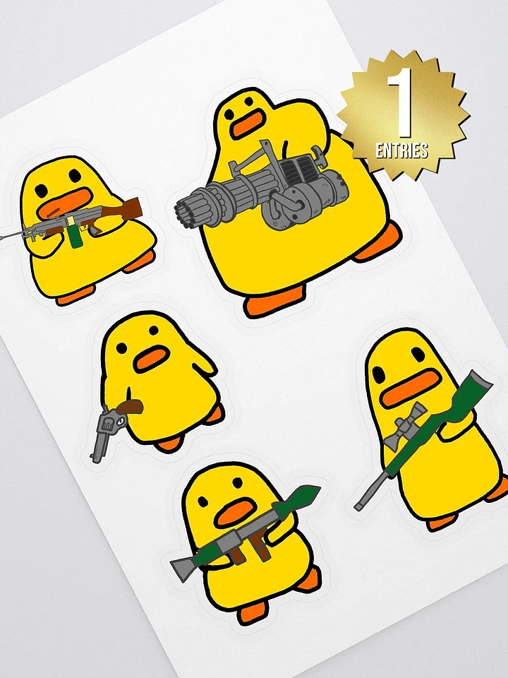 DUCKS WITH GUNS STICKER PACK product image (1)
