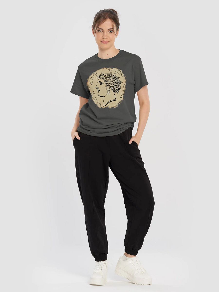 Arethusa Sea Nymph Ancient Greek Art 4th Century BC, Charcoal Tee product image (9)