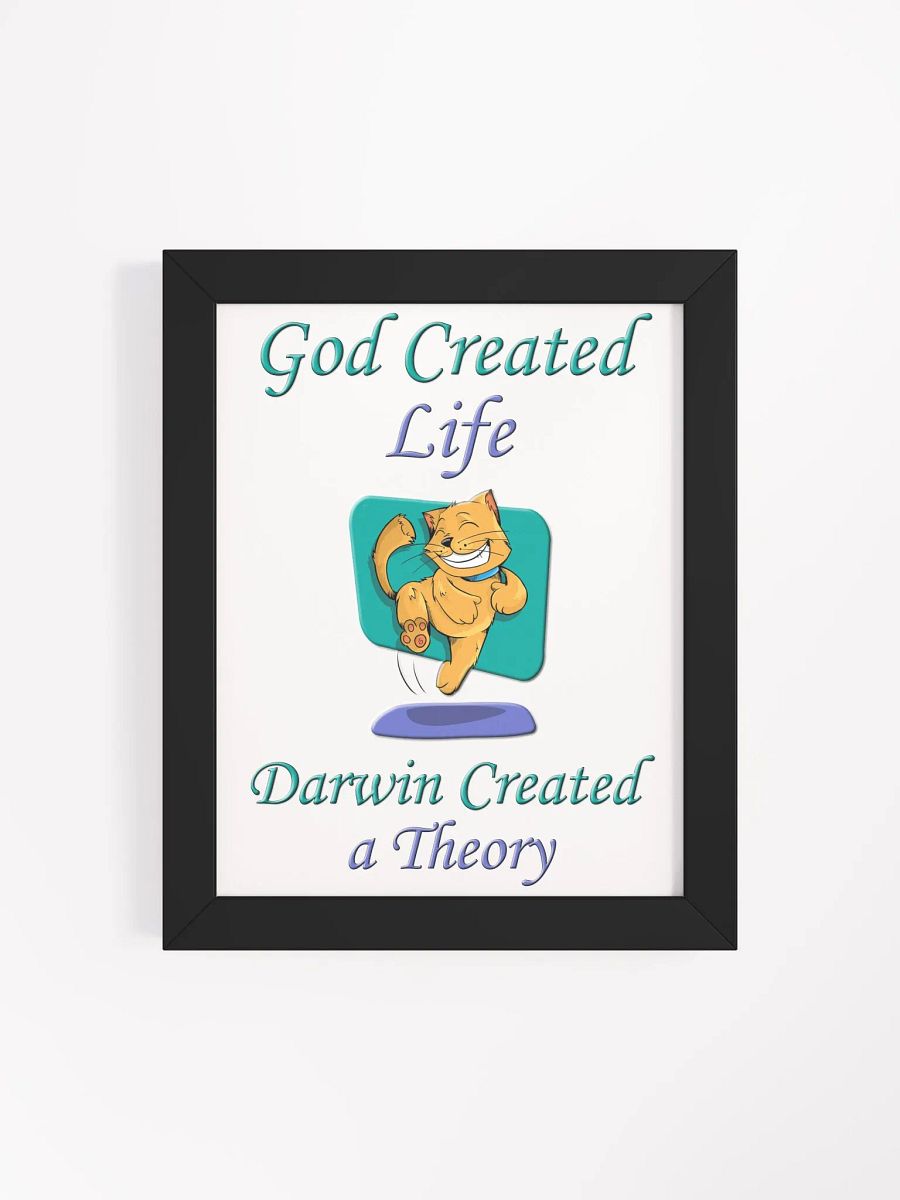 God and Darwin Cat Dance Print product image (4)