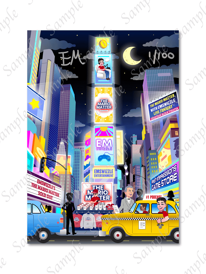 Autographed Mario Matter City Poster product image (2)