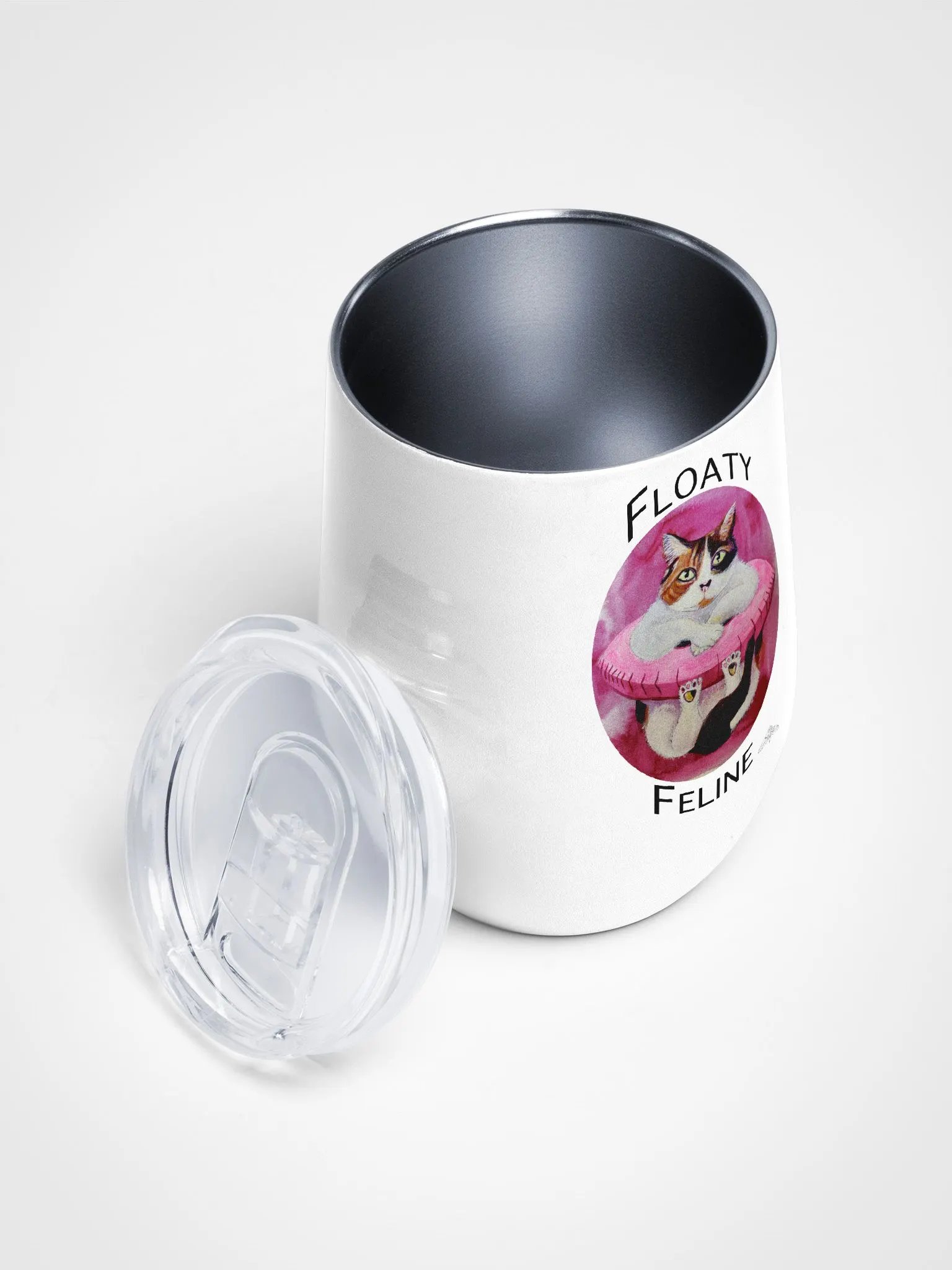 Floaty Feline Wine Tumbler product image (2)