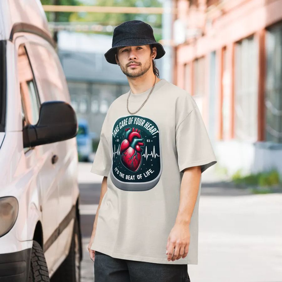 Heartbeat of Life Oversized Tee product image (34)