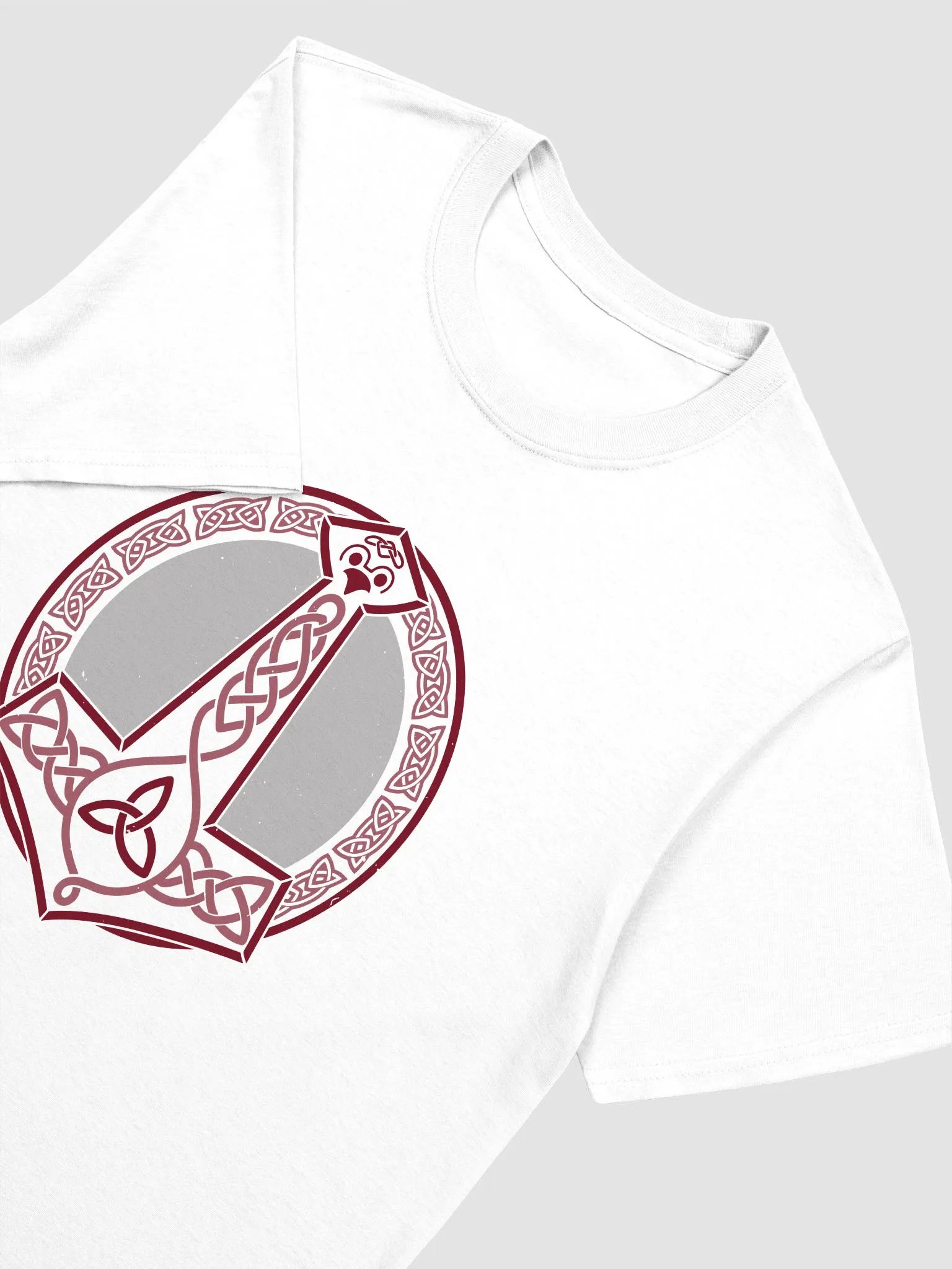 Burgundy Thor's Hammer Unisex T-shirt product image (6)