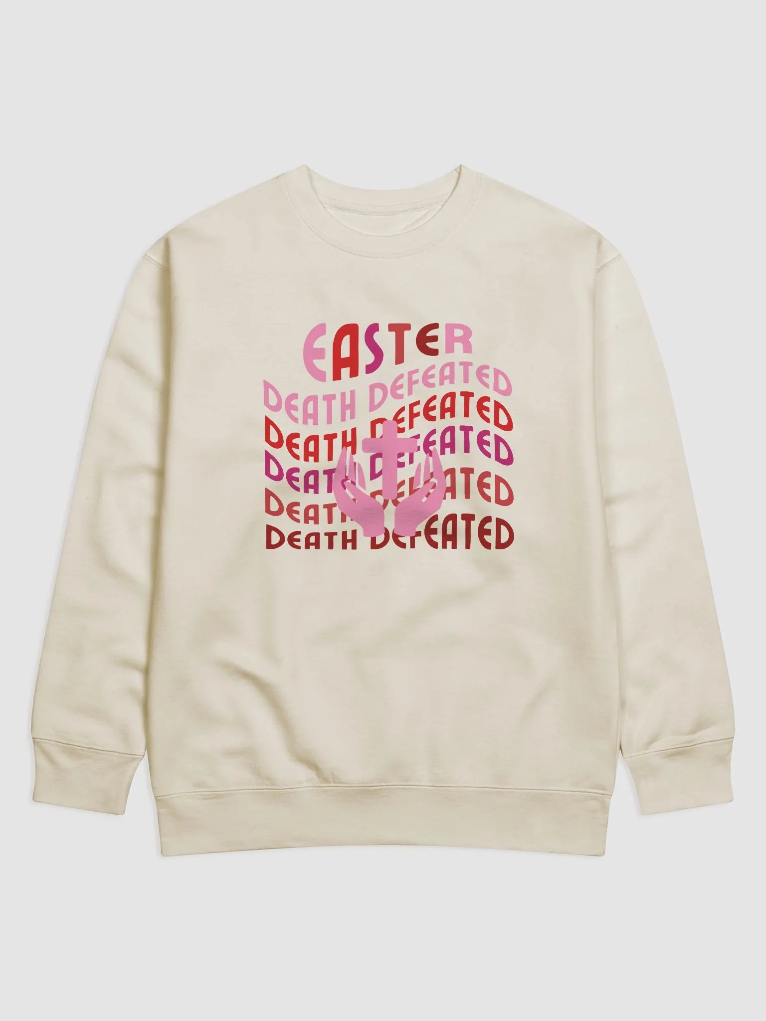 EASTER: Death Defeated, Christian Faith, Heritage Sweater product image (2)