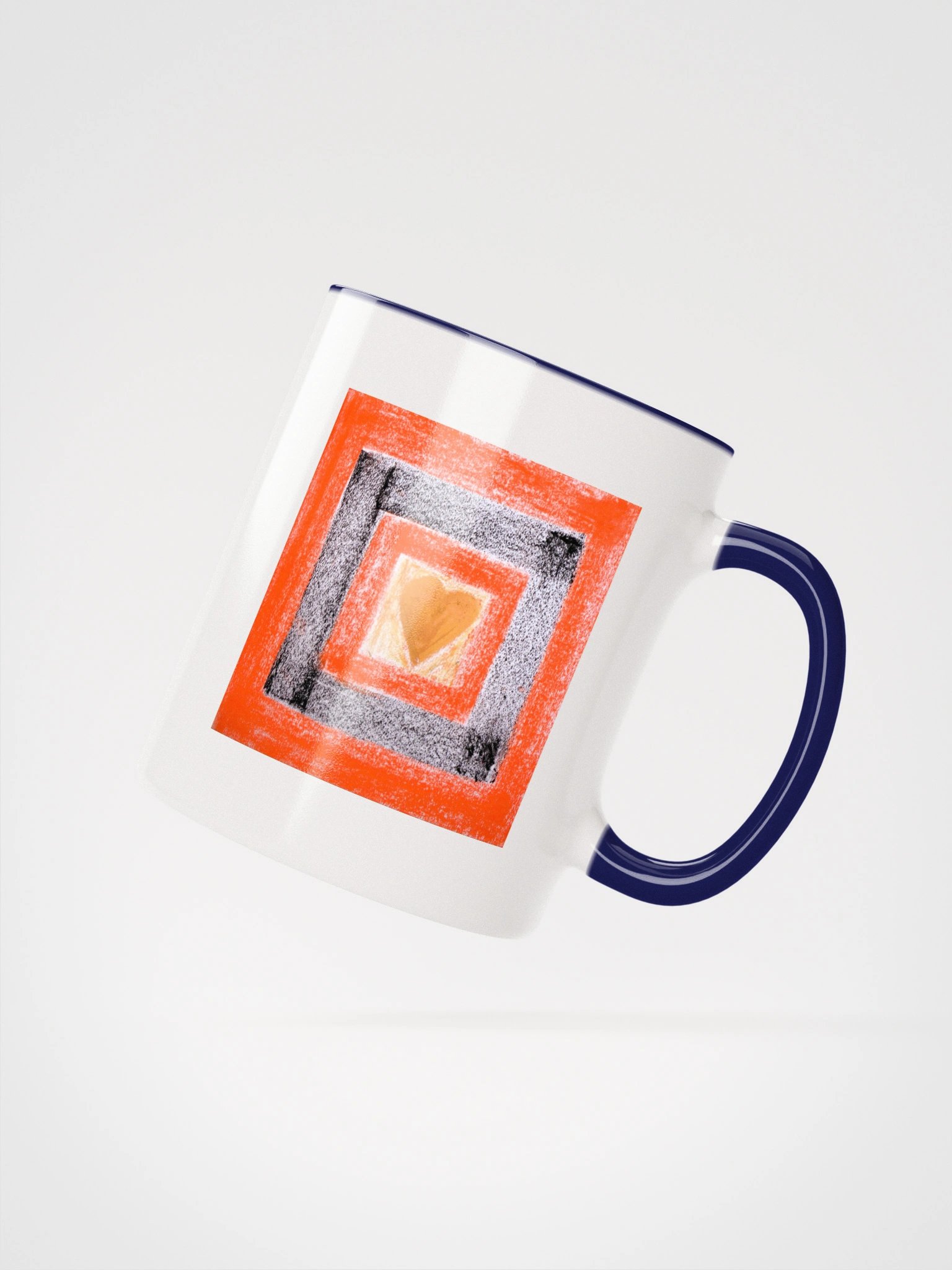 Golden Heart Geometric Ceramic Mug product image (7)