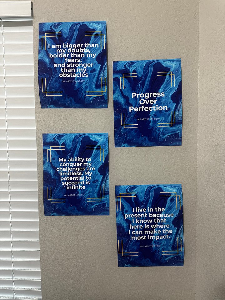 🔥 24-Piece Affirmation Wall Art Set (Black / White) – Daily Motivation Décor for Mindset & Success (11x14 Instant Download) product image (2)