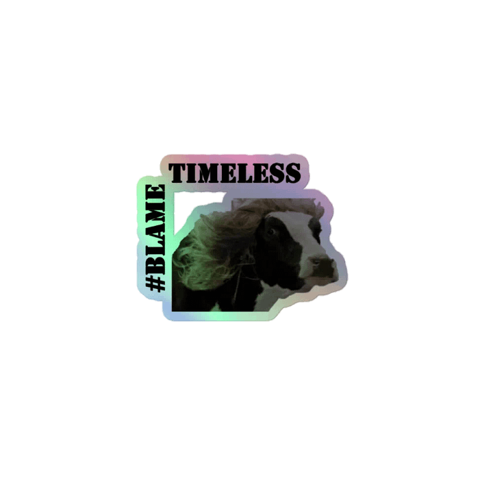 #BlameTimeless Holo Sticker product image (1)