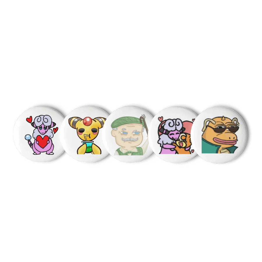 Dap Emote Pin Button Pack product image (1)