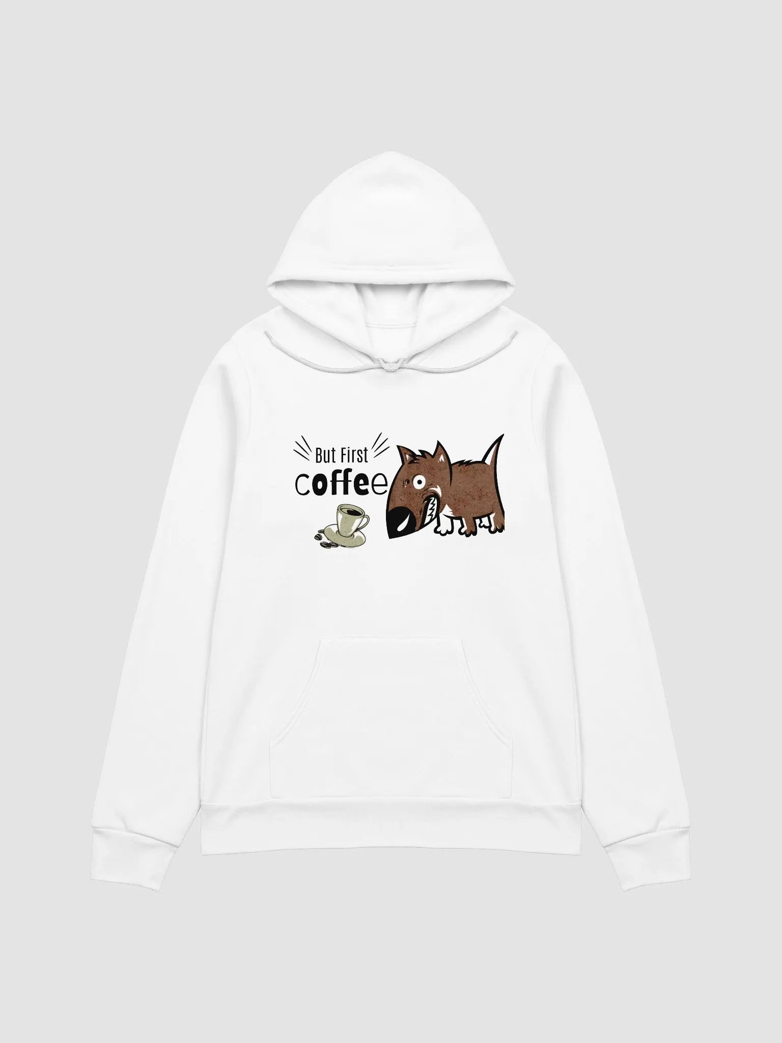 Bella+Canvas Supersoft Hoodie-Nervous Pup Needs Coffee product image (4)