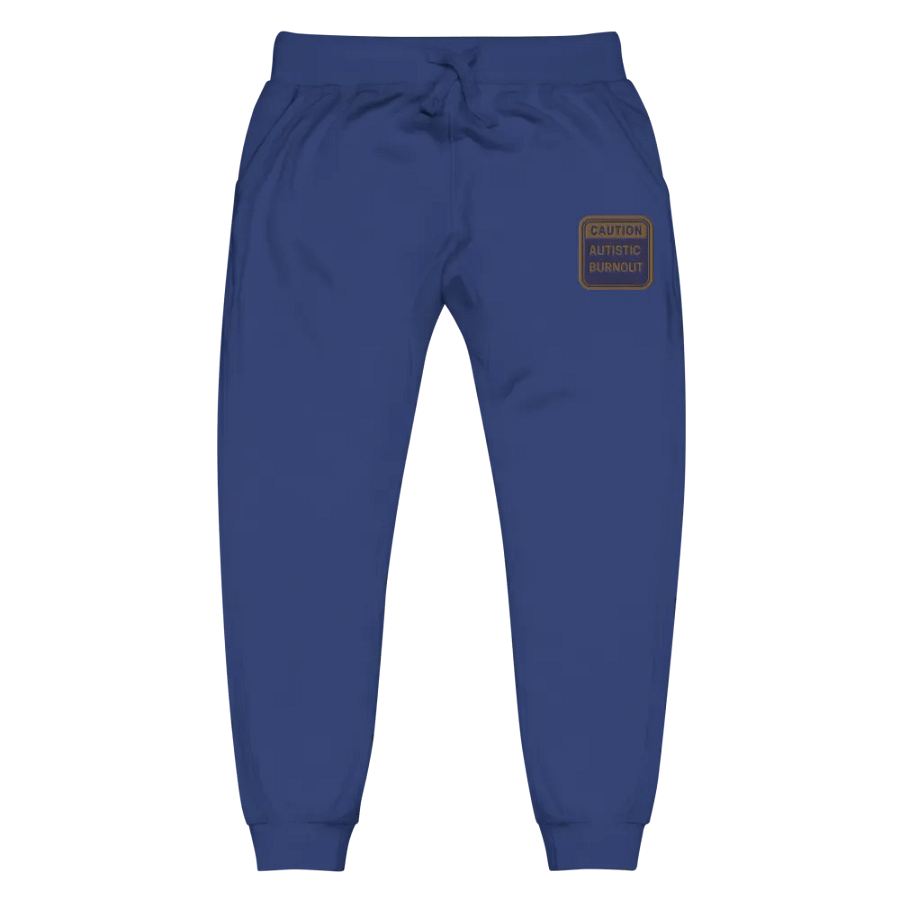 CAUTION: ASD BURNOUT (belle design) embroidered unisex joggers product image (2)