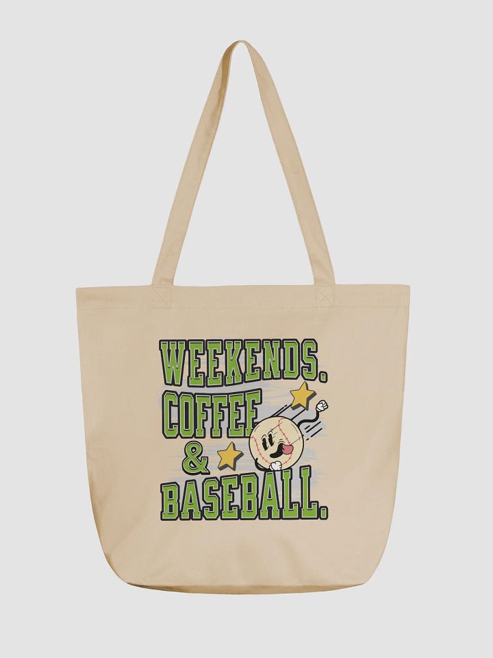Weekends Coffee And Baseball Flying Tote Bag product image (5)