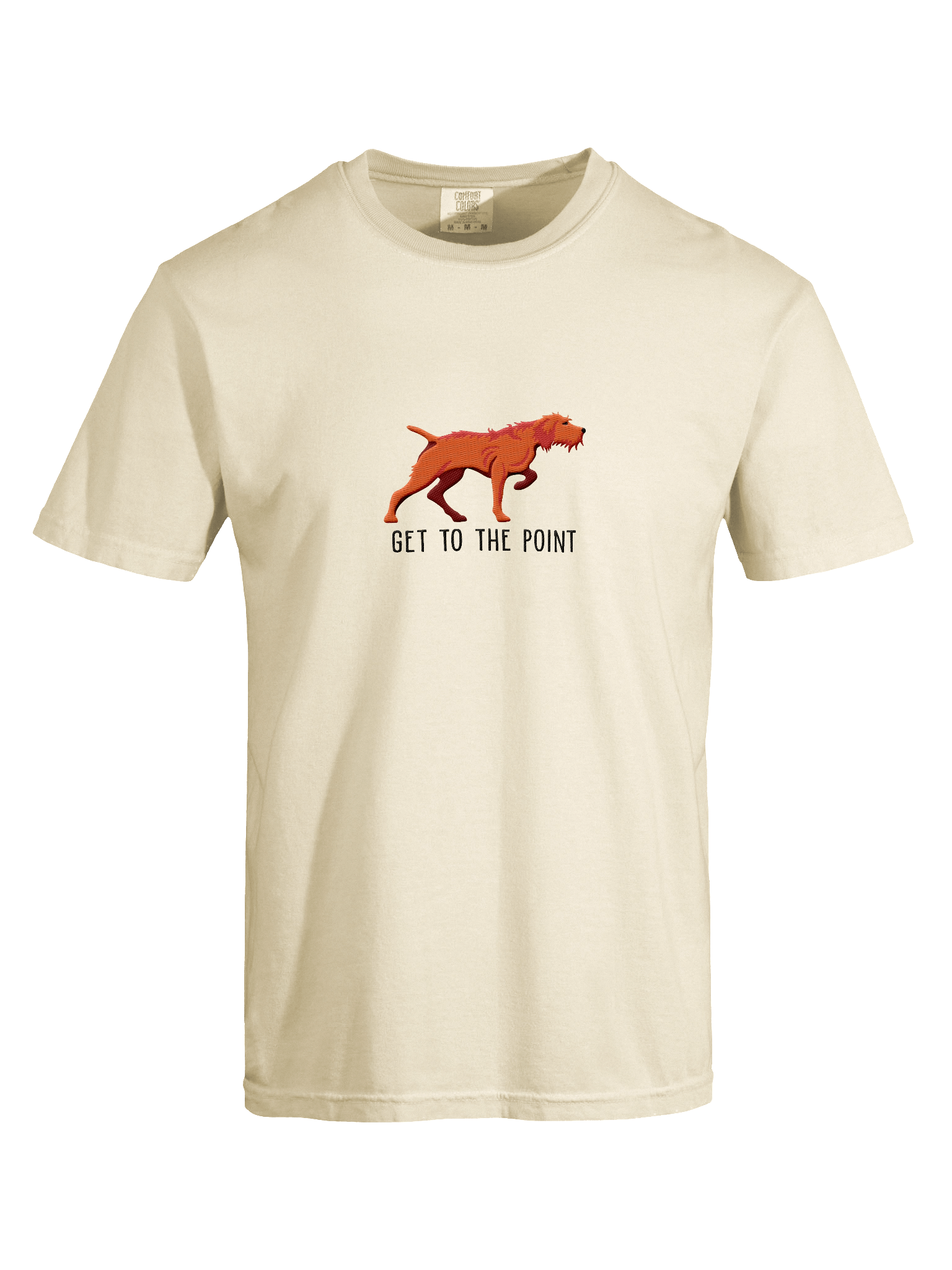 Get to the Point T-Shirt(Embroidered) of a Wirehaired Vizsla(Docked Tail) product image (47)