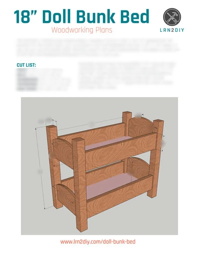 American Girl Doll Bunk Bed Plans product image (2)