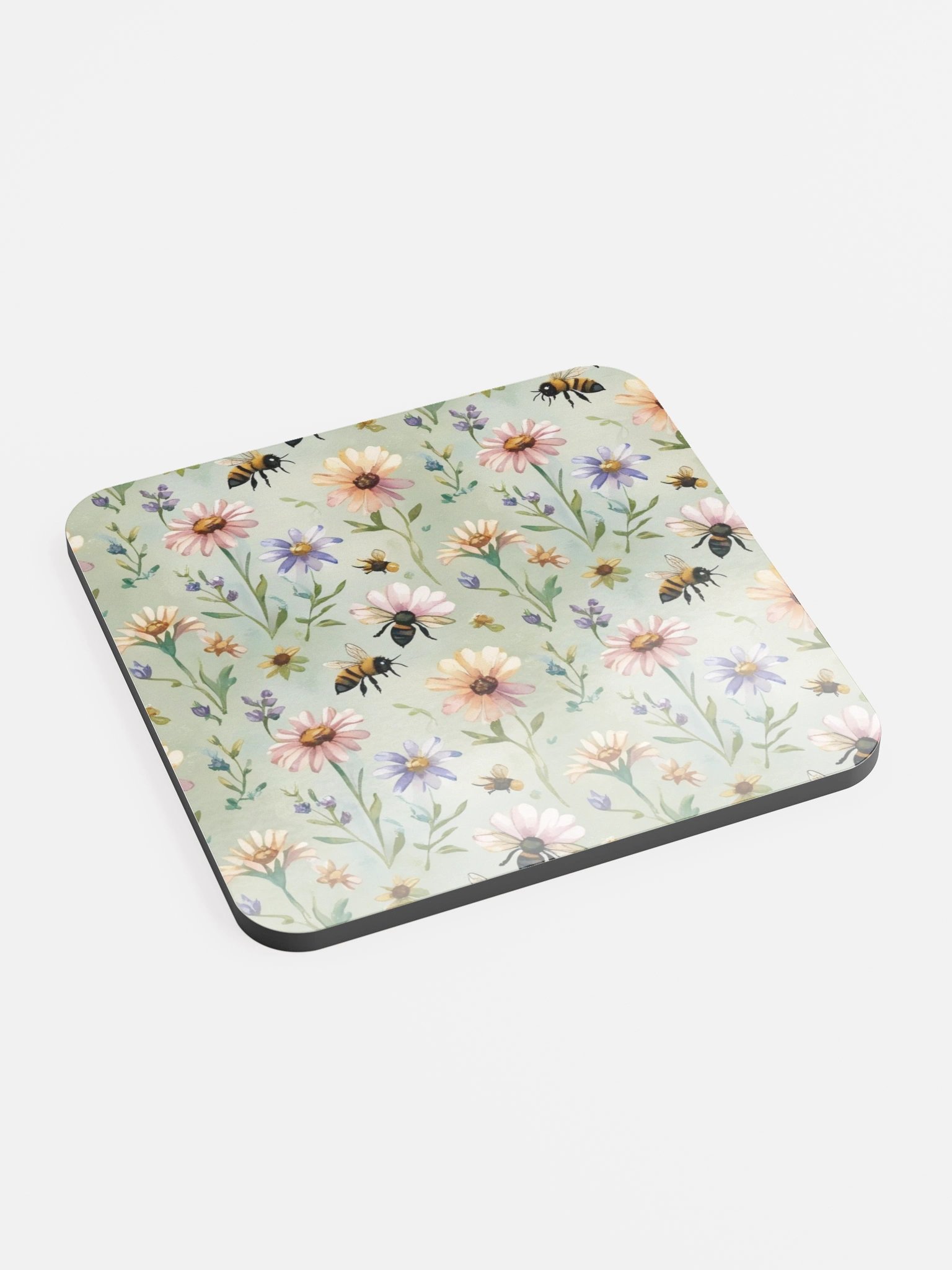Buzzing Blooms Cork Coaster Set product image (2)