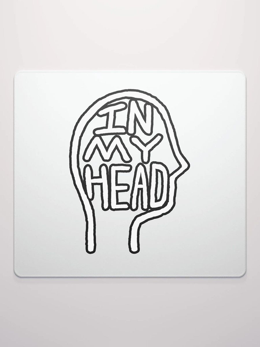 In My Head (lined design, #763D7D) mouse pad product image (2)