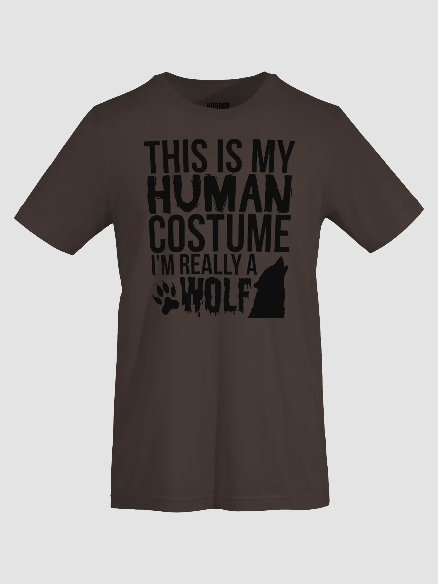 This Is My Human Costume I'm Really A Wolf Funny Halloween T-Shirt product image (33)