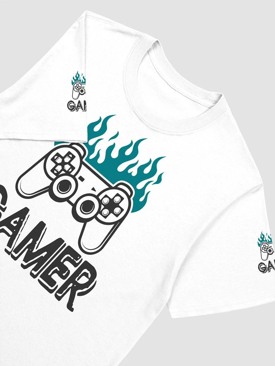 Flaming Gamer Controller T-Shirt product image (3)
