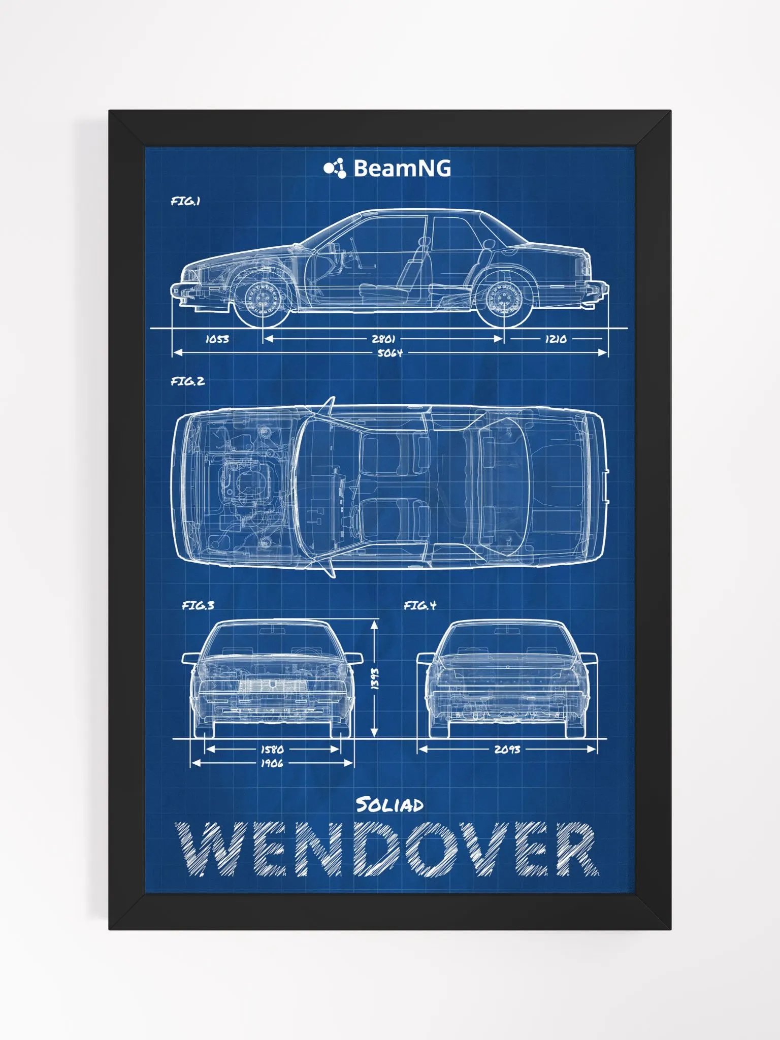 Framed Poster: Soliad Wendover Blueprint product image (1)