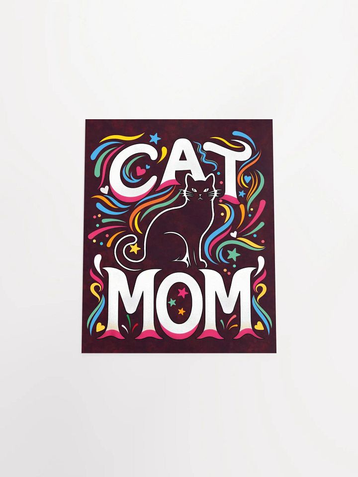 Cat Mom Vibes Poster product image (2)