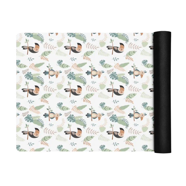 Cute Birds in a Jungle Yoga Mat by Treasure Pie product image (2)