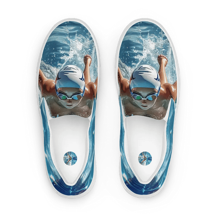 Butterfly Stroke Women's Slip-On Shoes product image (1)