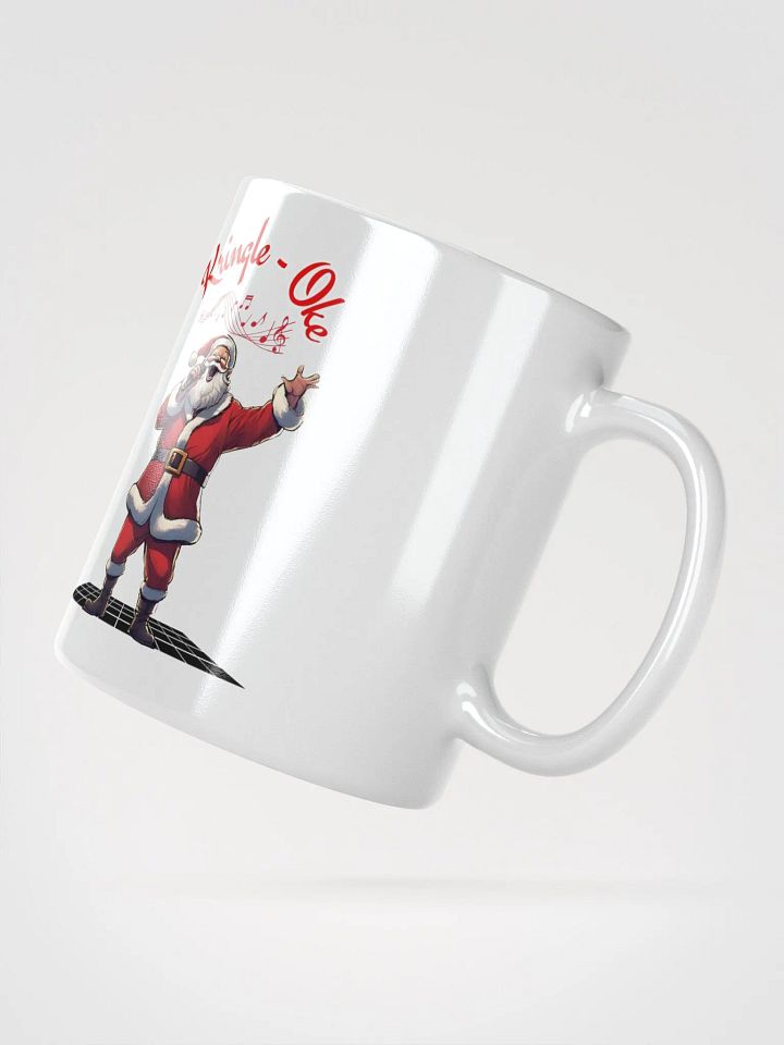 Kringle - Oke, Karaoke Singing Santa - Christmas White Mug product image (4)