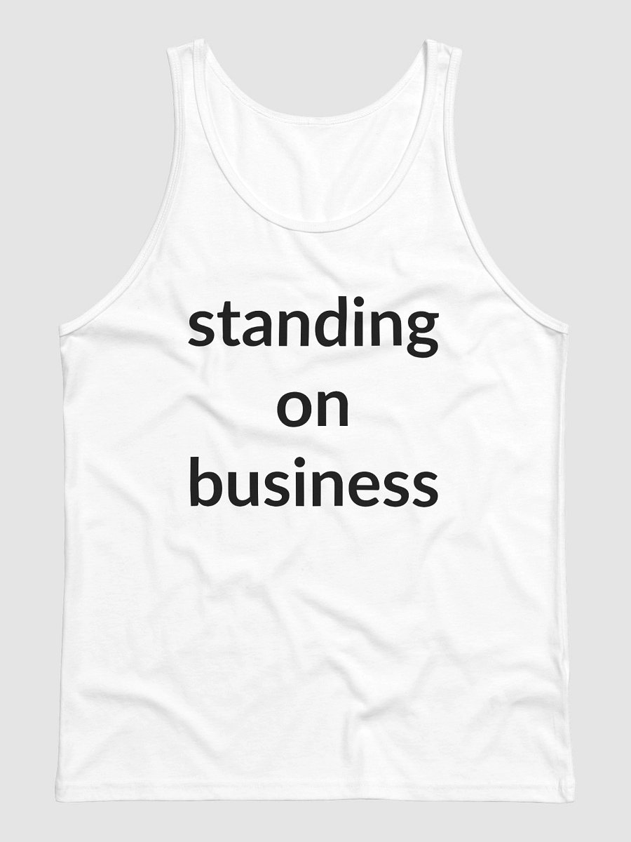 standing on business Jersey Tank product image (1)