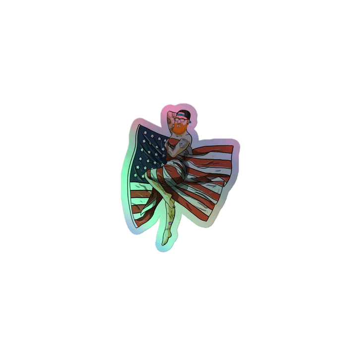 Baddie Pinup Holo Sticker product image (1)