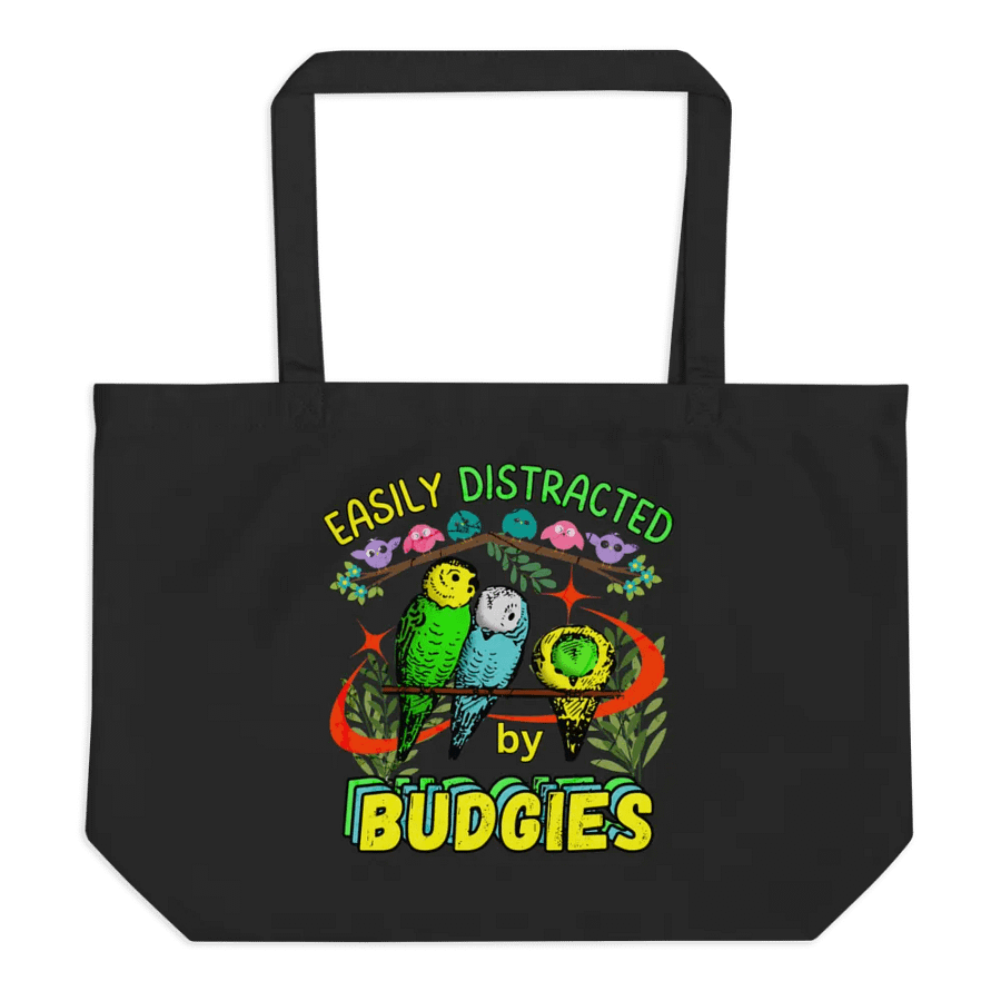 Easily Distracted by Budgies Tote Bag product image (1)