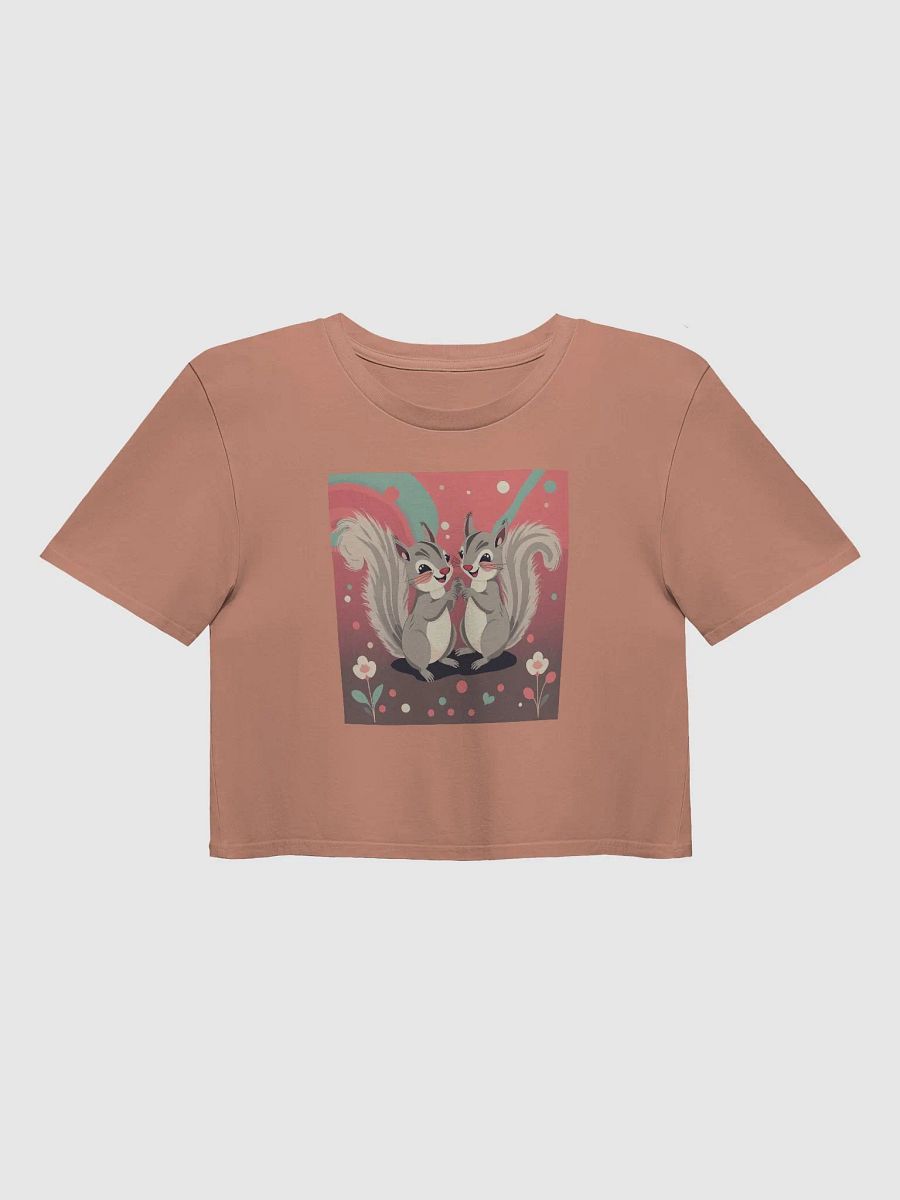 Whimsical Squirrel Friends Crop Top product image (1)