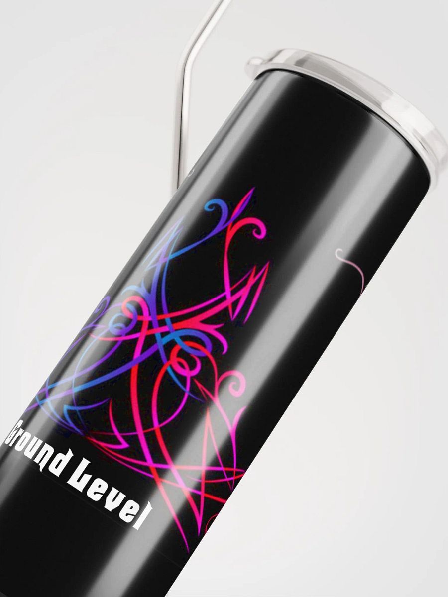 Blk & Pnk Tumbler with Straw product image (5)