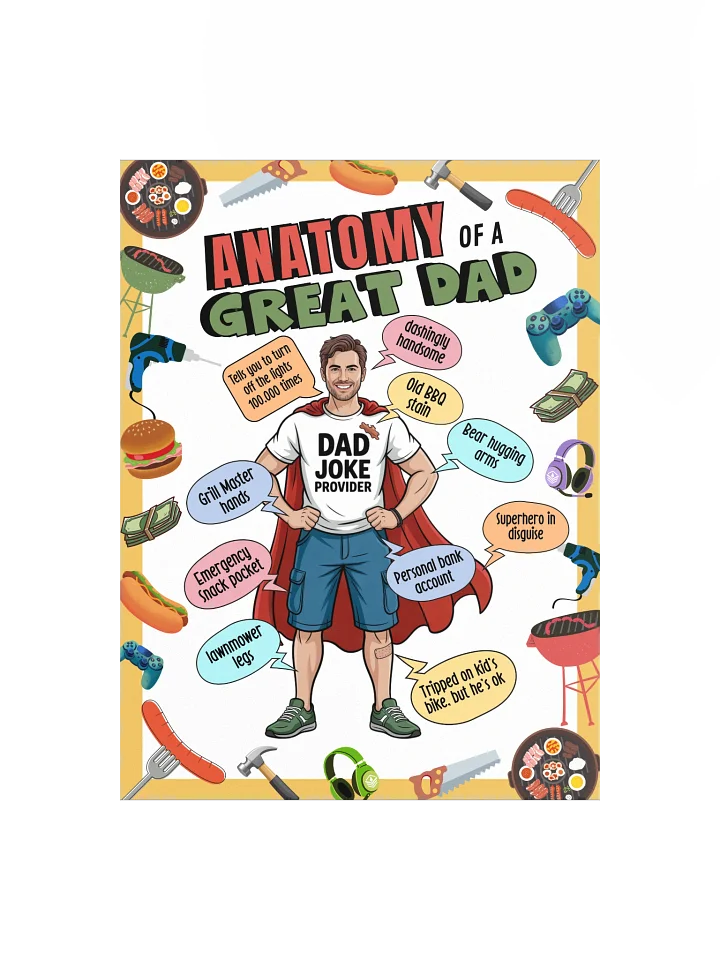 The Anatomy of a Great Dad Infographic product image (1)