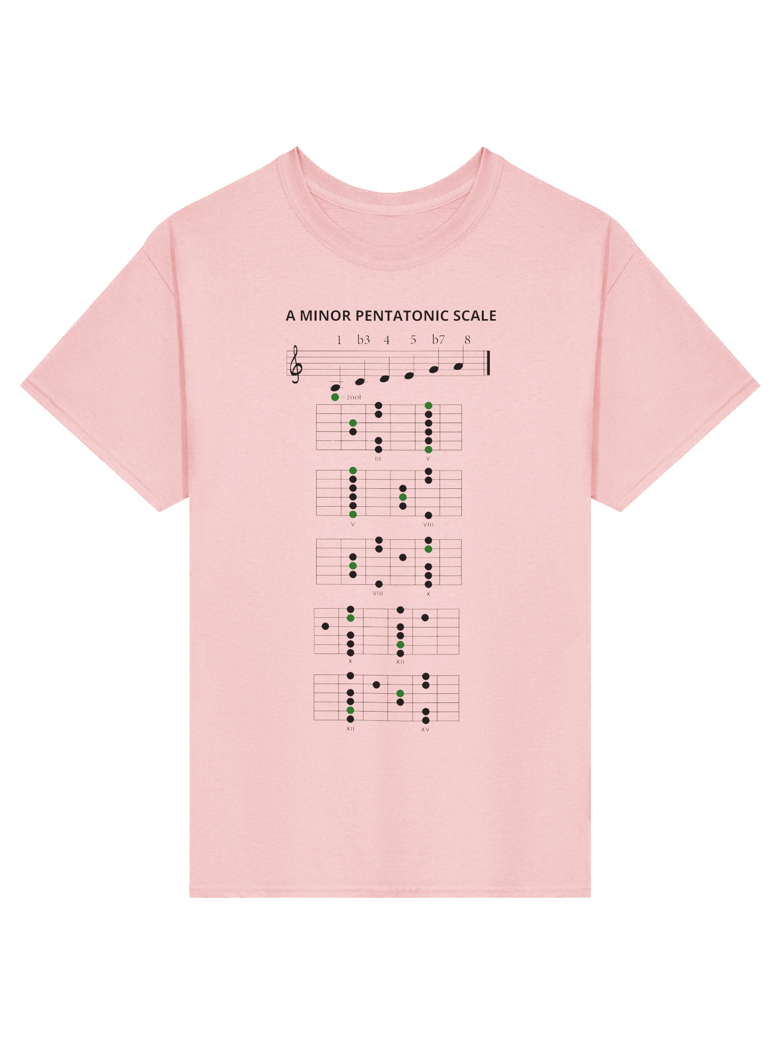 NEW!!! Pentatonic T-Shirt (PINK, WHITE & YELLOW) product image (1)