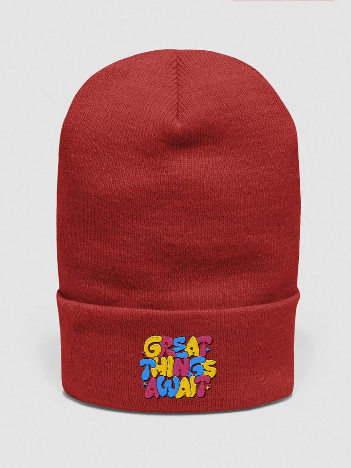 Great Things Await Cuffed Beanie product image (5)