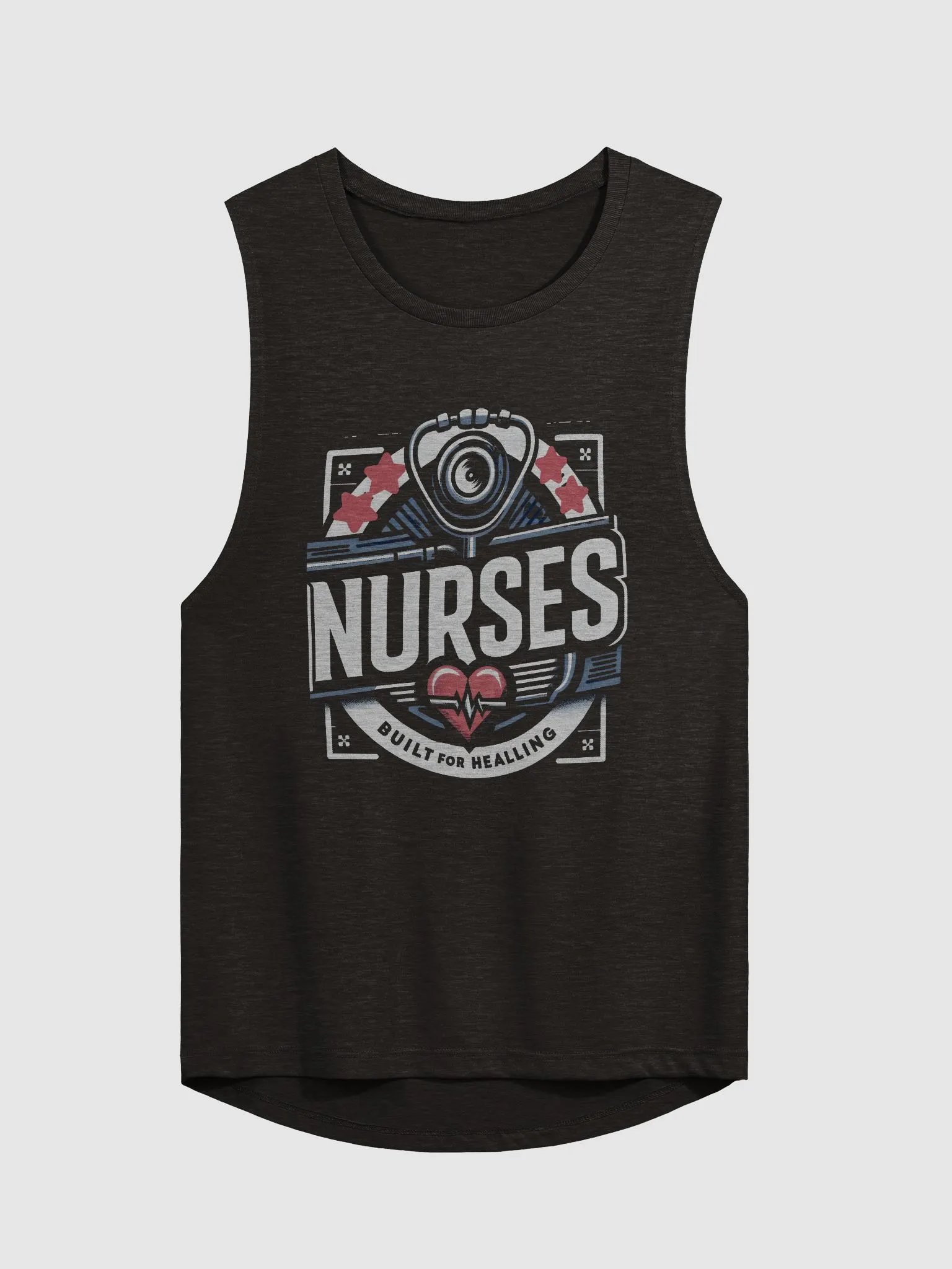 Nurses Built for Healing Muscle Tank product image (3)