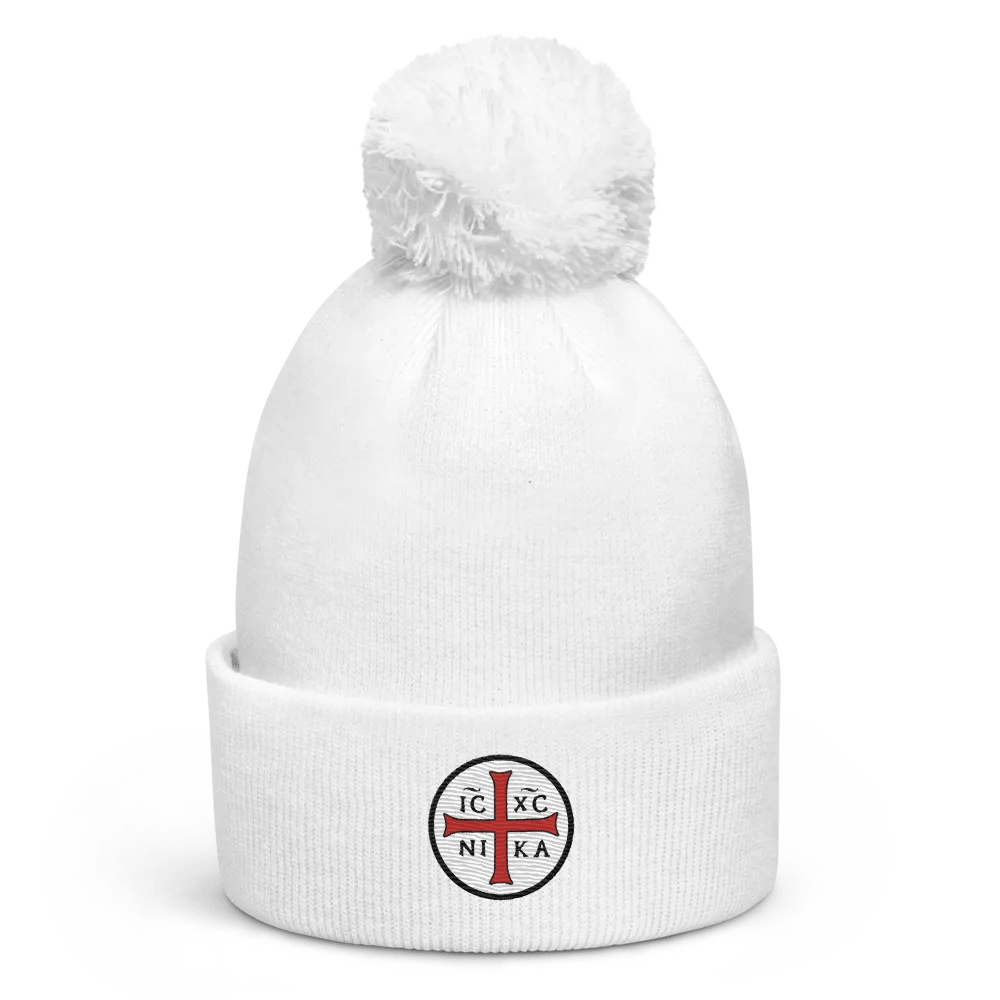 IC XC NI KA - Pom Pom Beanie (White - First Edition) product image (1)