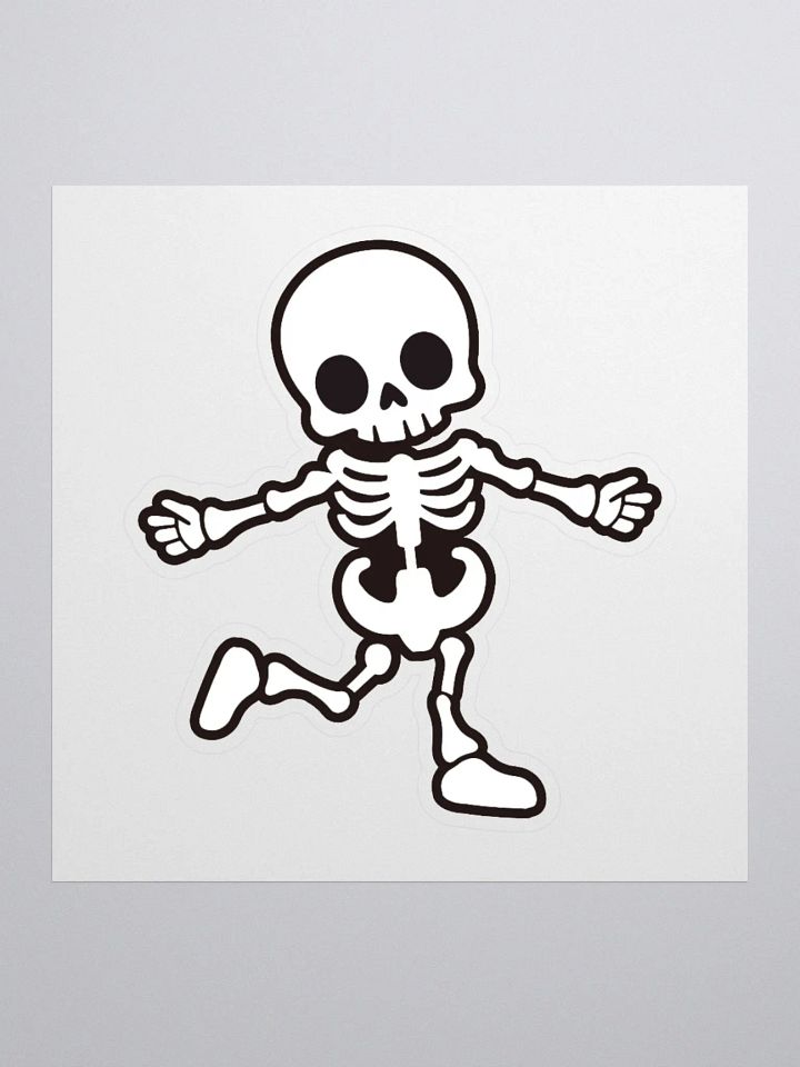 Dancing Skeleton Kiss Cut Stickers product image (1)