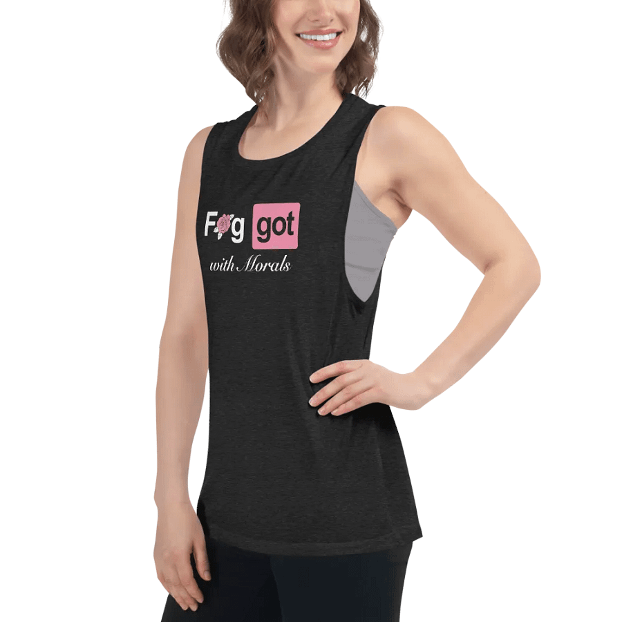 Faggot with Morals Femme Muscle Tank product image (6)