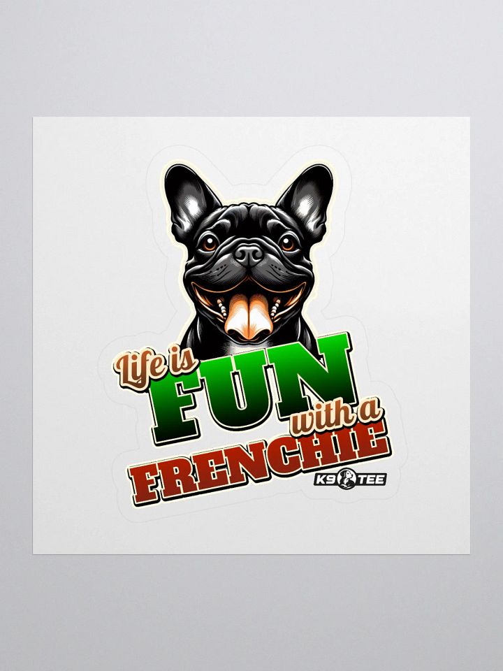 Happy Frenchie Kiss Cut Stickers product image (1)