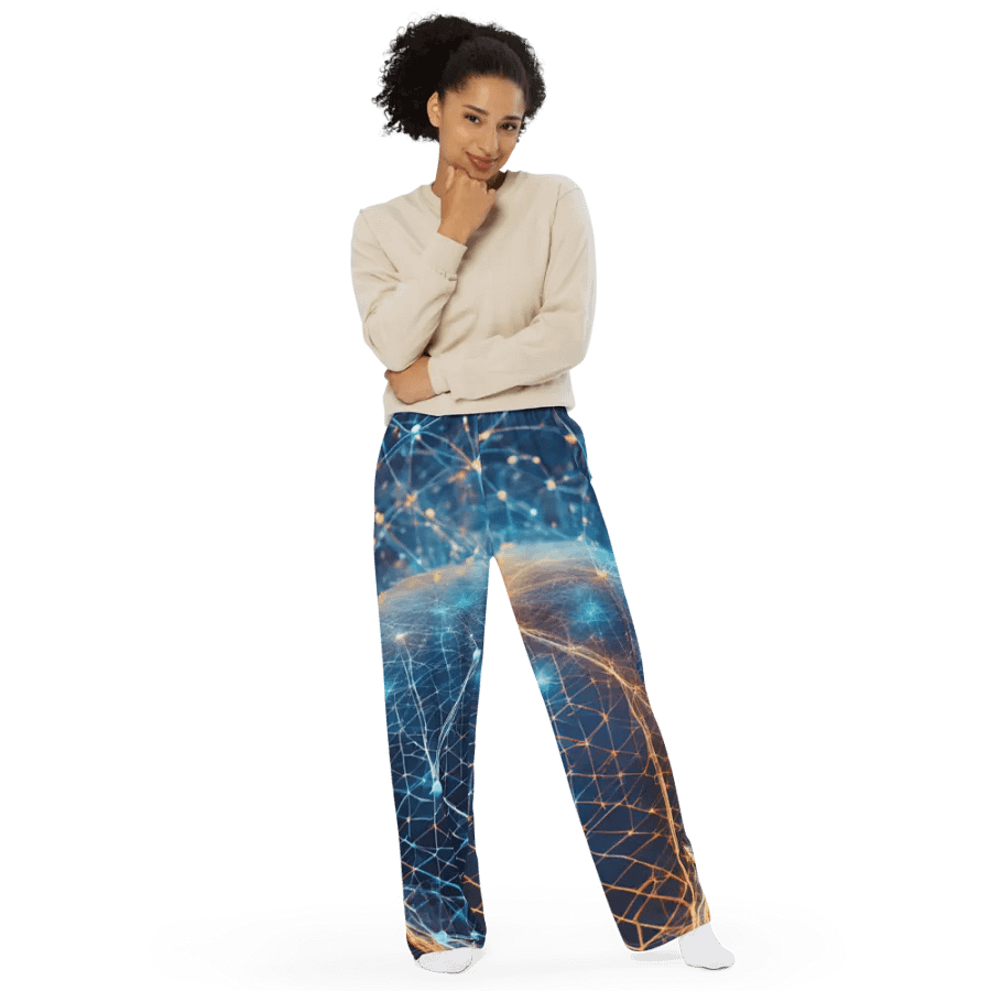 Neural Network Connection Wide-Leg Pants product image (11)