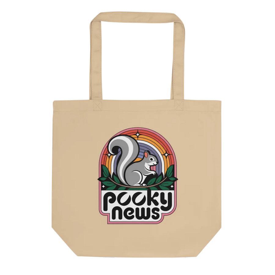 Pooky News Rainbow Tote Bag product image (1)
