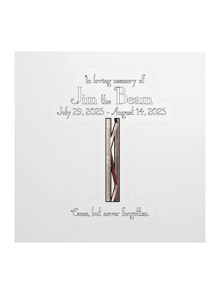 Jim the Beam Kiss-Cut Sticker product image (1)