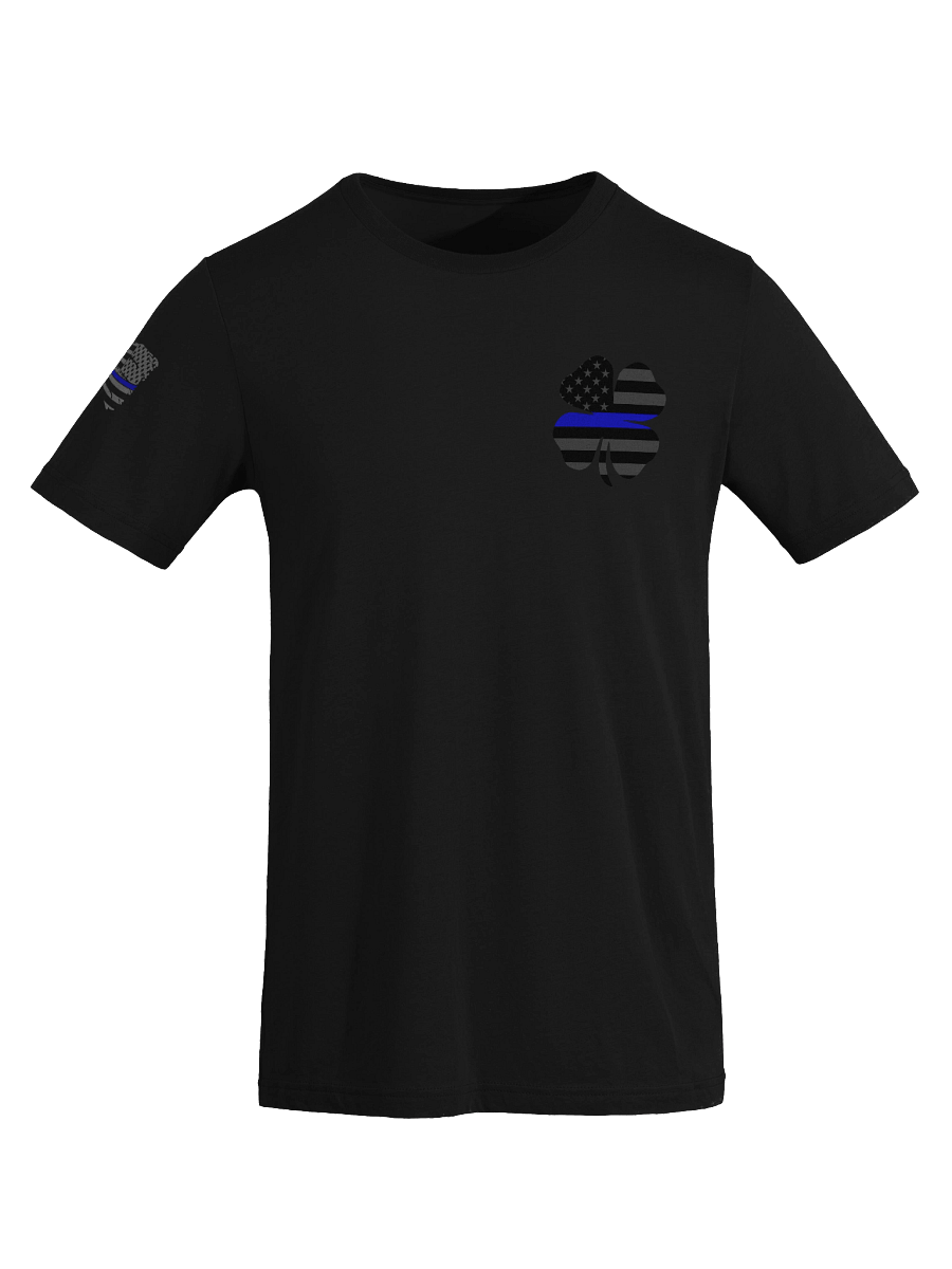 BLOODY BLUE LINE FLAG - Tri Blend Short Sleeve product image (5)